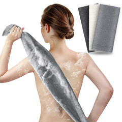ARCH&M exfoliating washcloth 3-pack close-up shows ultra-fine mesh for gentle exfoliation.
