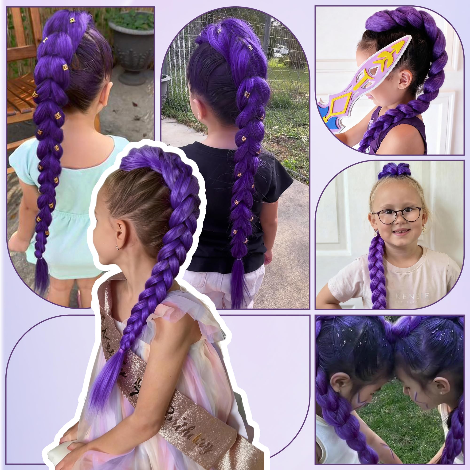 Arcpor carnival-party braids add bold color and length