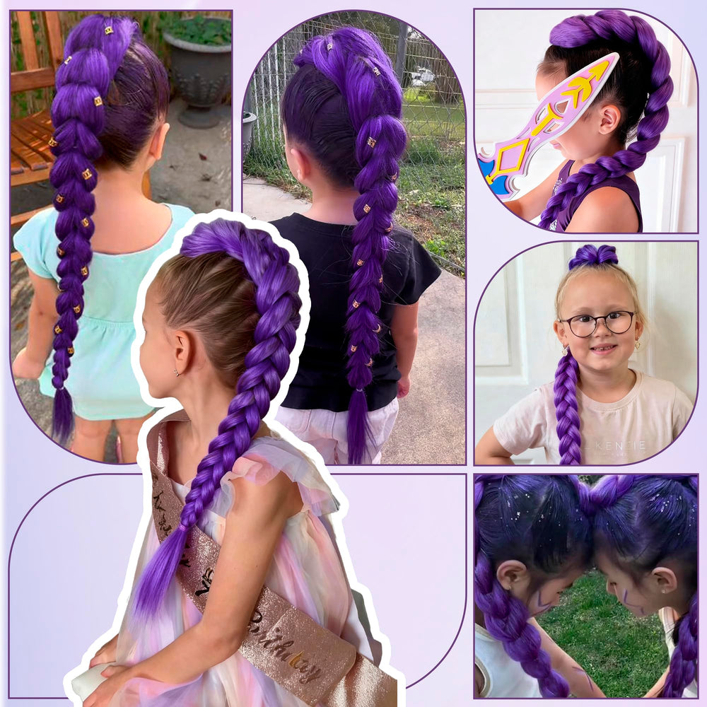 Arcpor carnival-party braids add bold color and length