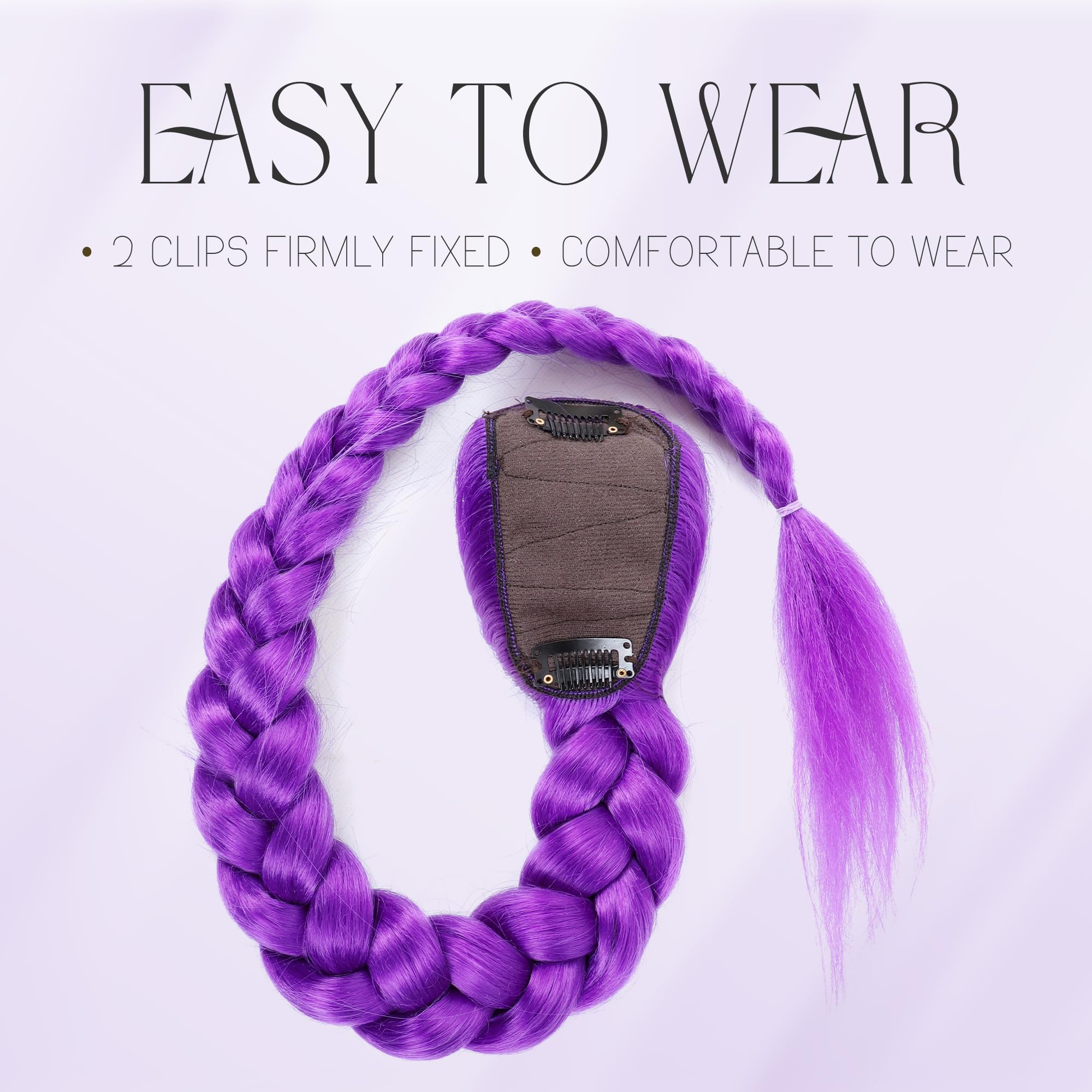 Arcpor gift-worthy purple braids for cartoon-loving recipients