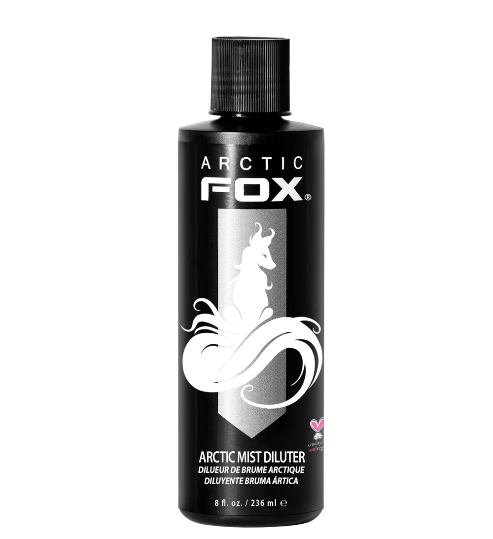 ARCTIC FOX Arctic Mist diluter bottle pour enables customizable pastel color dilution for vibrant results.