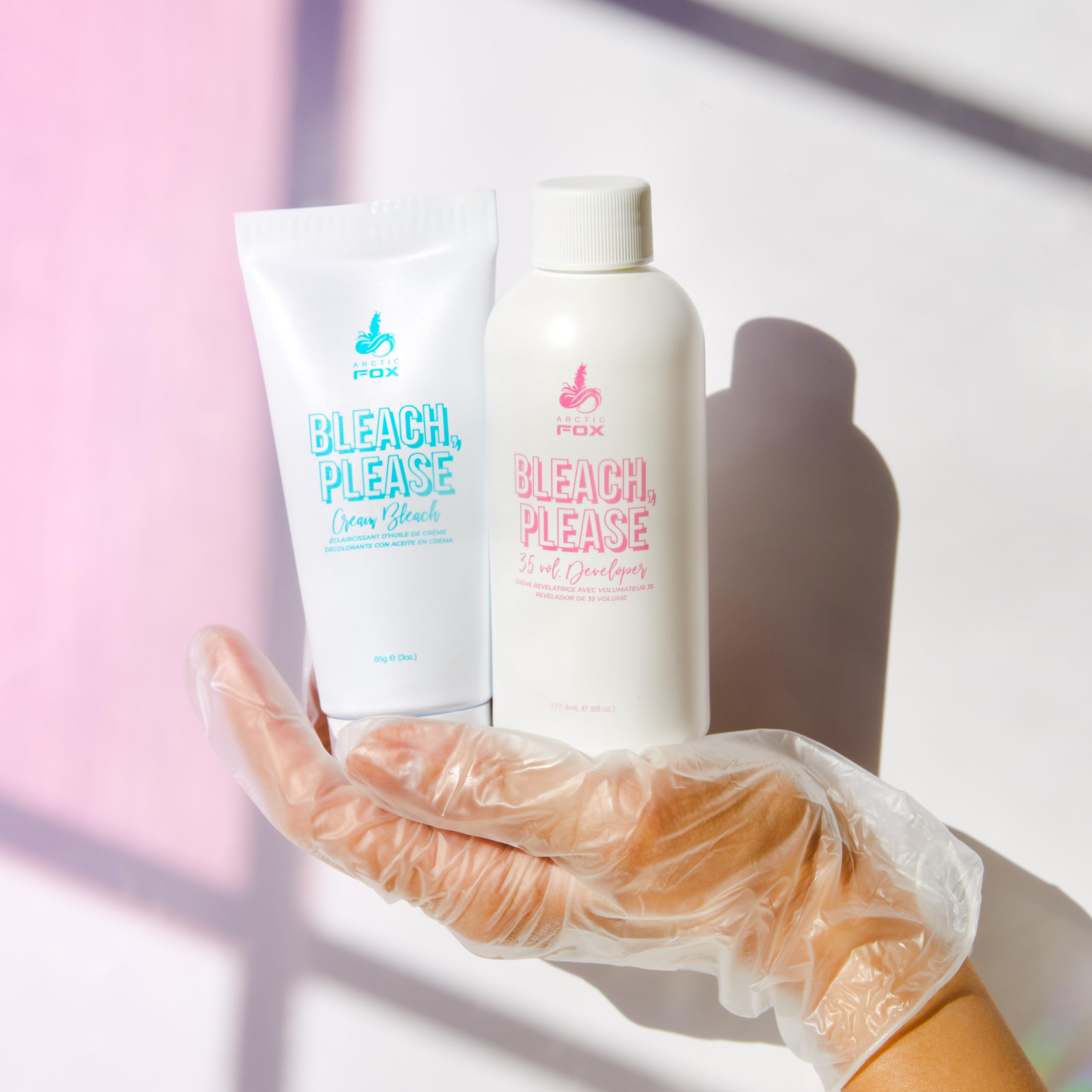 Latex-free gloves from Bleach Please enable comfortable application