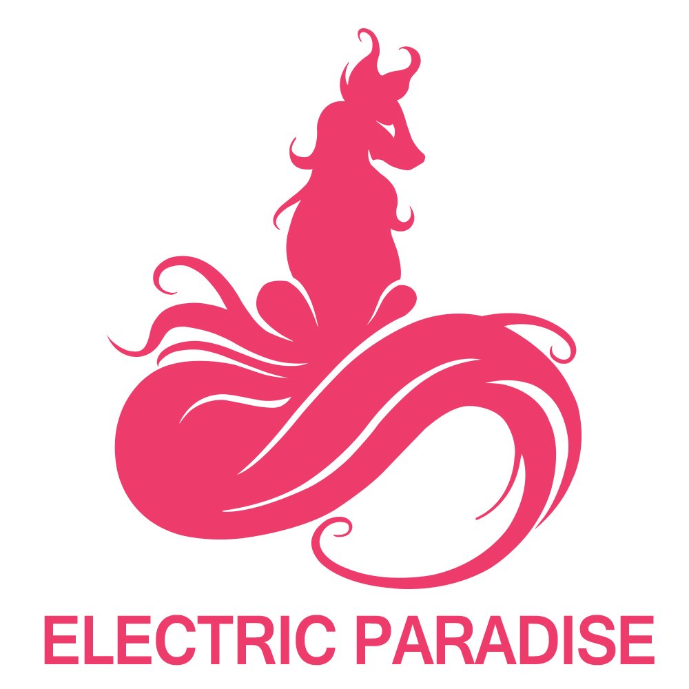 ARCTIC FOX Electric Paradise blacklight UV glow highlights luminous neon color.