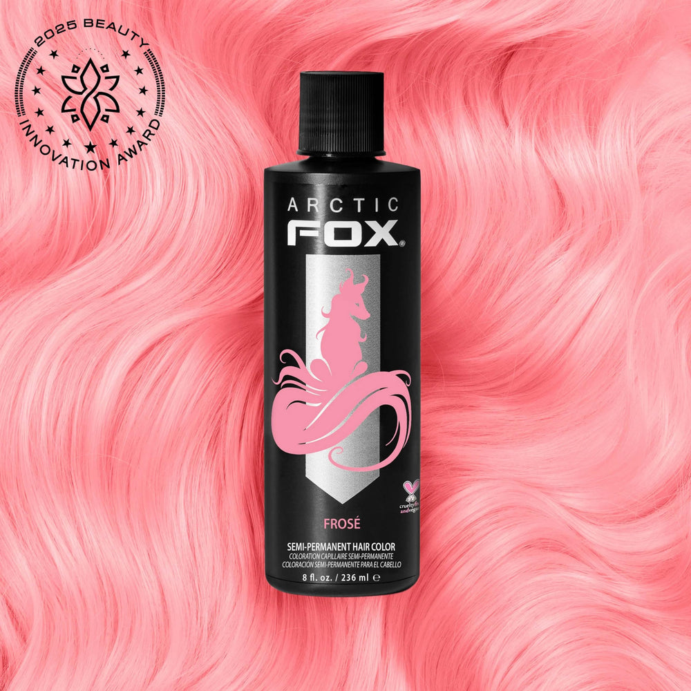 ARCTIC FOX FROSE color-mixing drops demonstrate customizable shade depth for hair levels