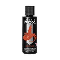 Arctic Fox Ginger Flare bottle cap showing vibrant orange tone for bold color.