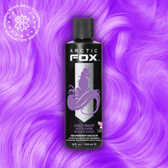 ARCTIC FOX Girls Night color swatch pastel lilac for easy shade preview.