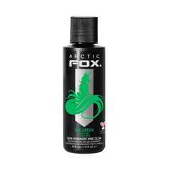ARCTIC FOX Iris Green bottle close-up for vibrant color results