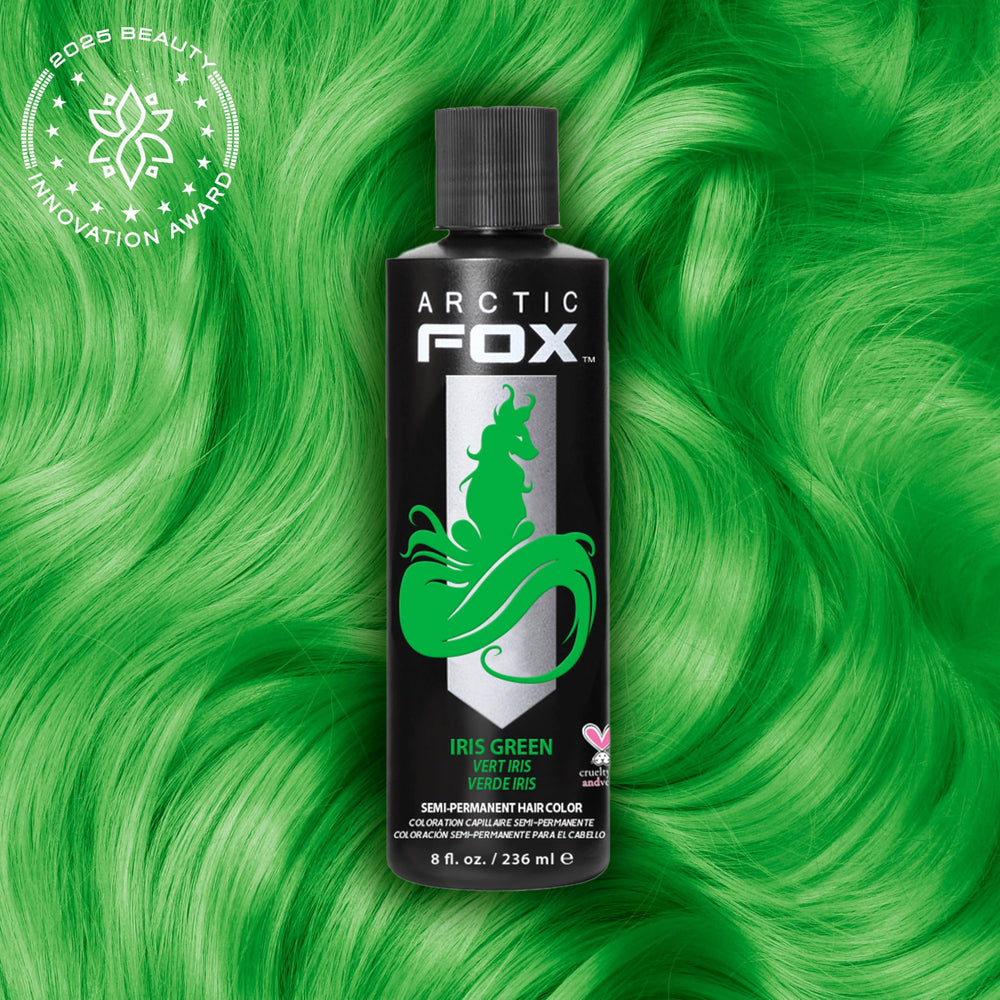 ARCTIC FOX Iris Green mix drop enables neon lime mixing option