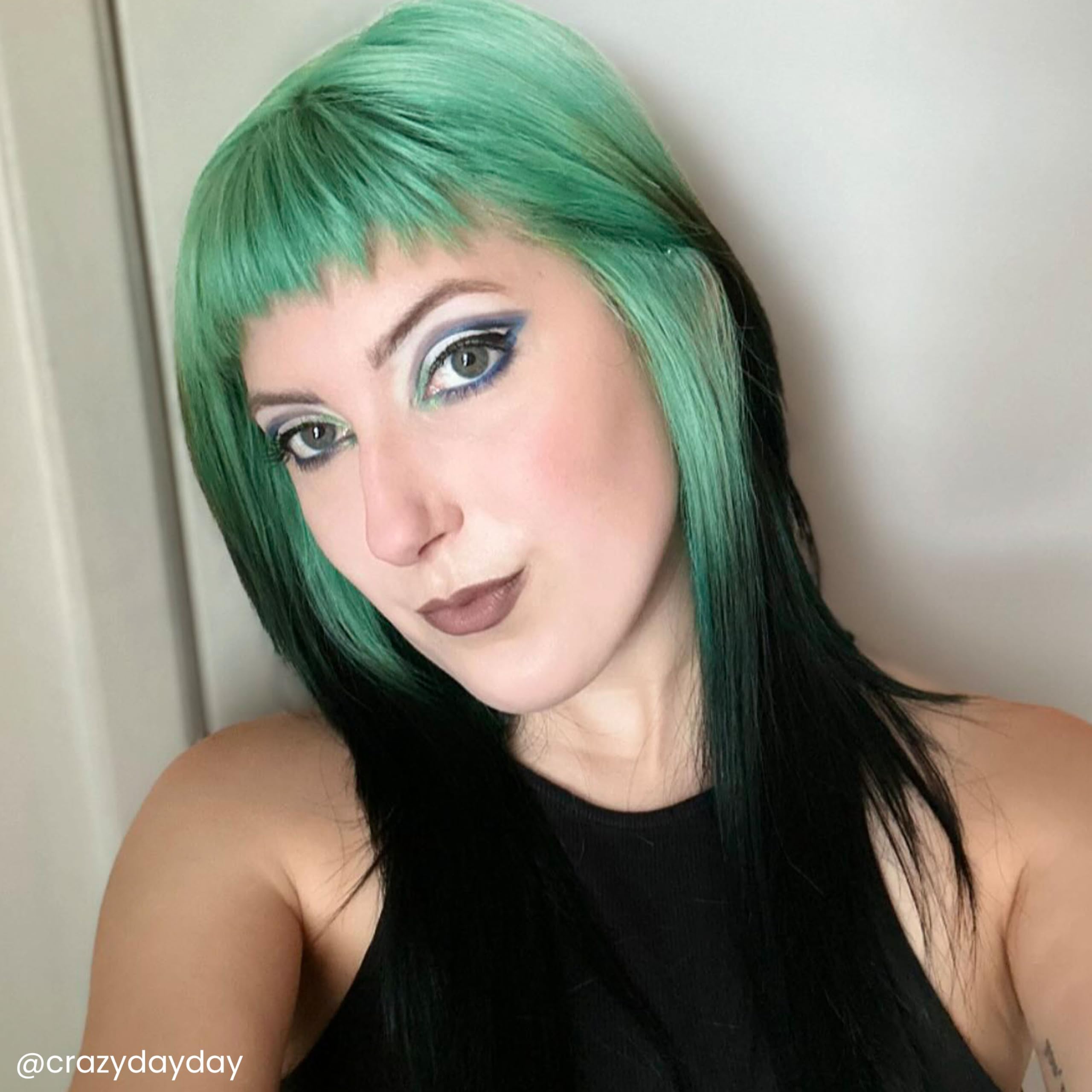 Arctic Fox Pistachio Macaron applying on pre-lightened hair demonstrates even color distribution