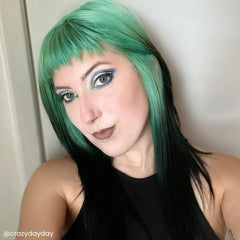 Arctic Fox Pistachio Macaron applying on pre-lightened hair demonstrates even color distribution