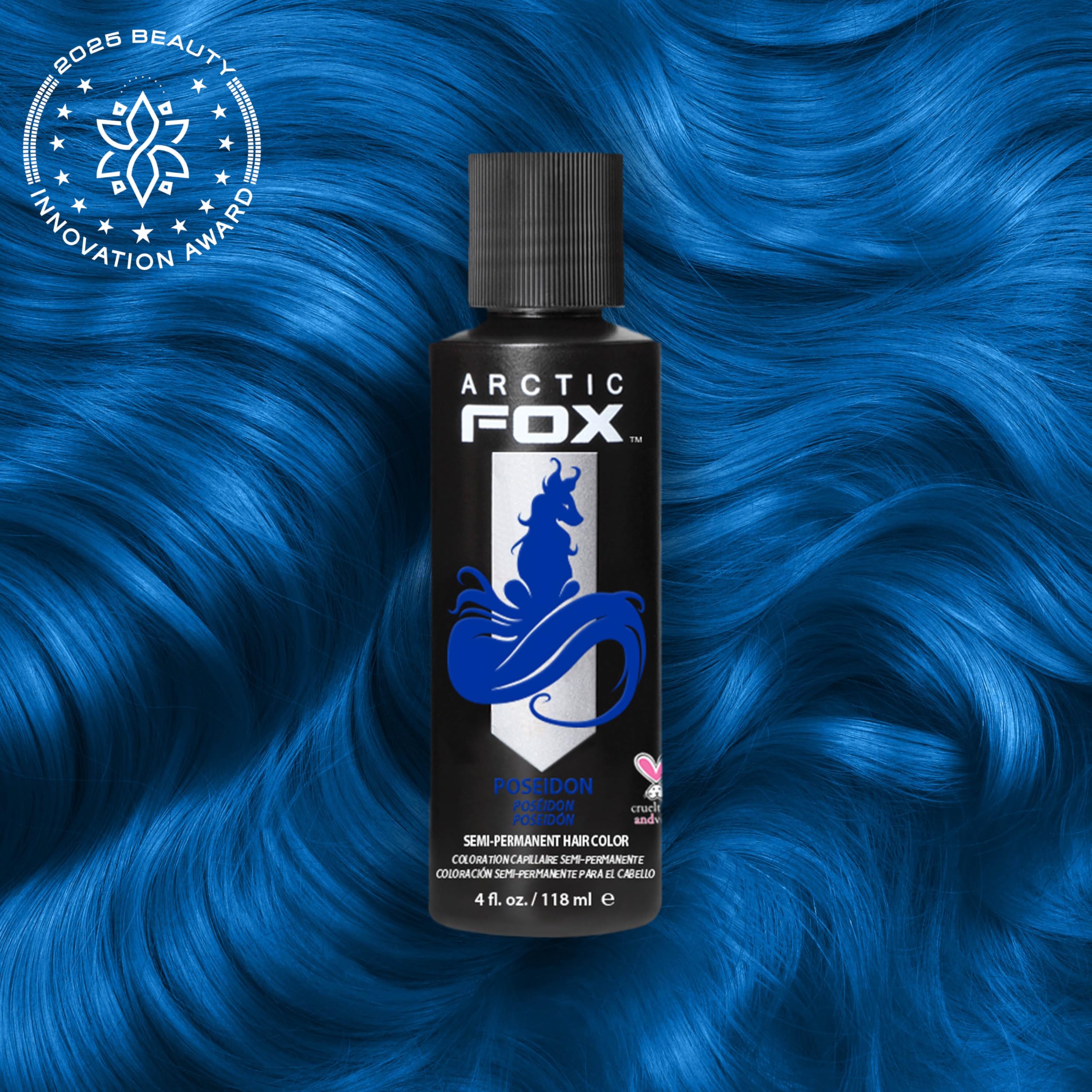 ARCTIC FOX Poseidon azul aplicación: aplica el color para un tono azul intenso.