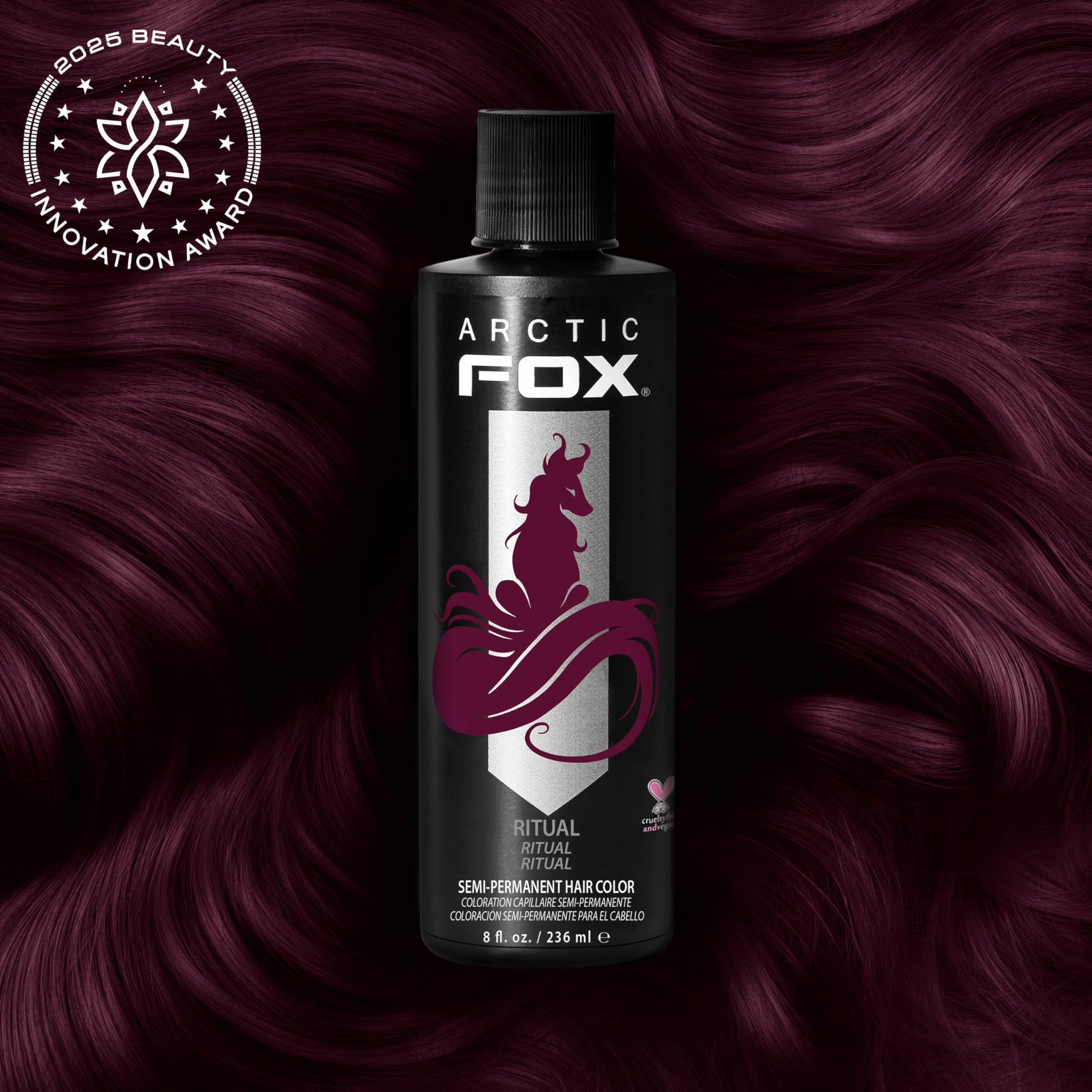 ARCTIC FOX Ritual color pigment closeup highlights jewel-toned shade potential.