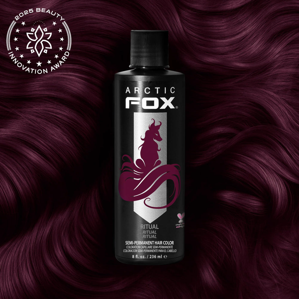 ARCTIC FOX Ritual color pigment closeup highlights jewel-toned shade potential.