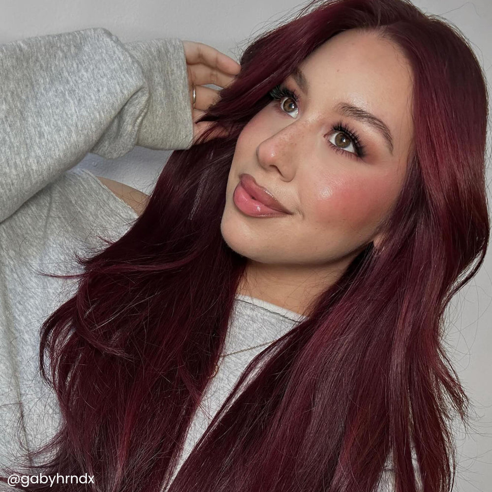 Arctic Fox Ritual conditioned hair after dye shows soft, manageable shine.