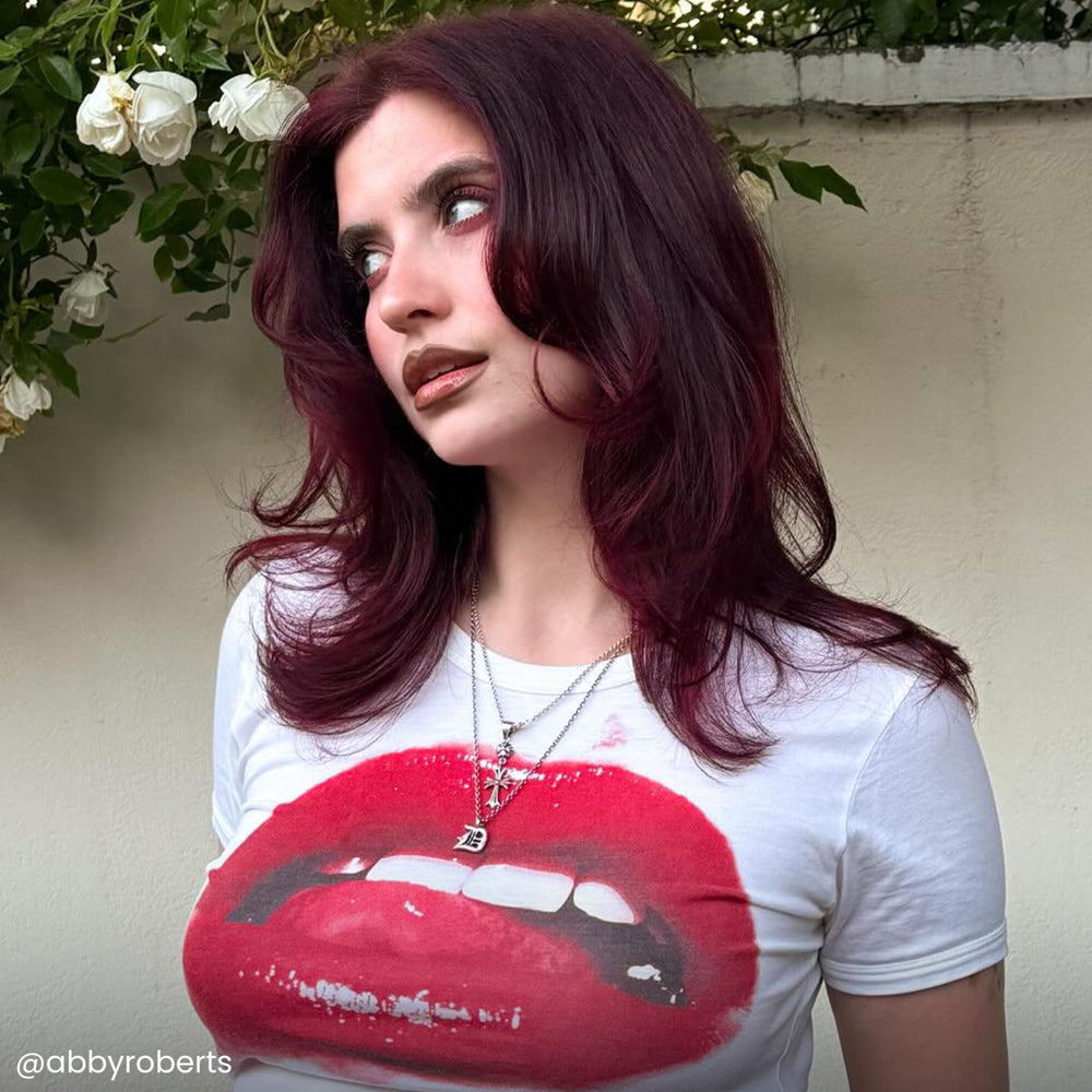 Arctic Fox Ritual hair color application captures glide and even coverage.
