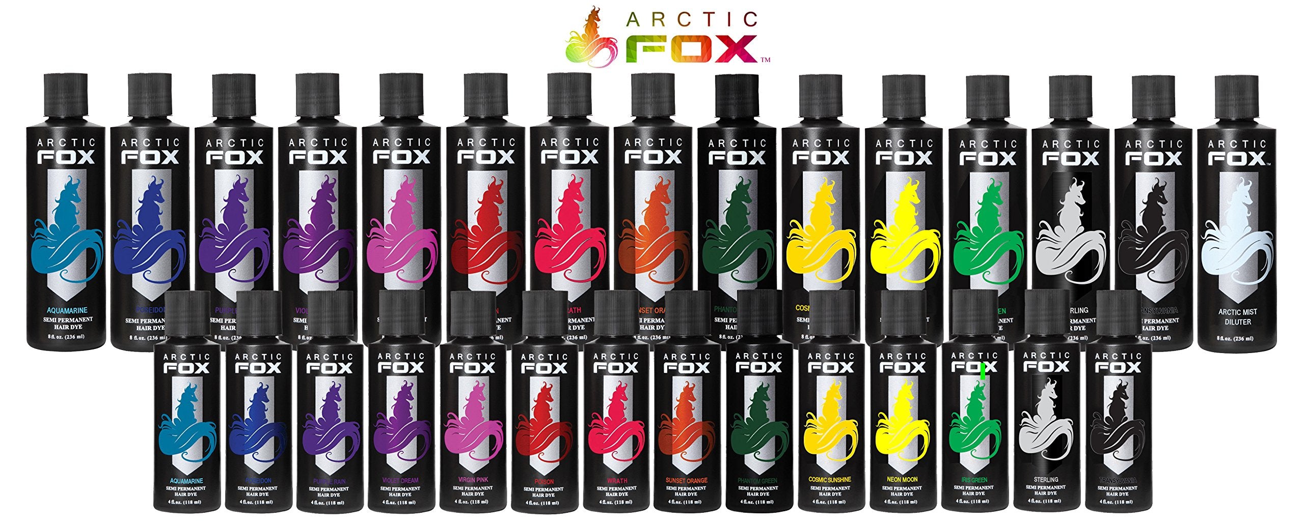ARCTIC FOX Sterling packaging closeup emphasizes vegan formula and gentle conditioning benefits.