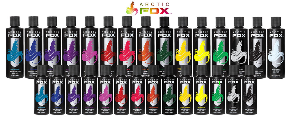 ARCTIC FOX Sterling packaging closeup emphasizes vegan formula and gentle conditioning benefits.