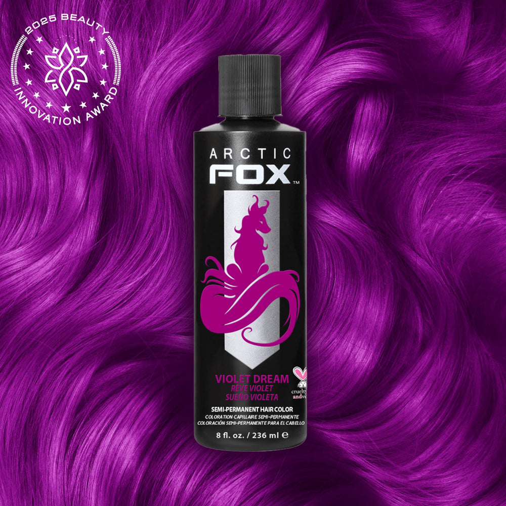 ARCTIC FOX Violet Dream application glide—easy at-home color with customizable intensity.