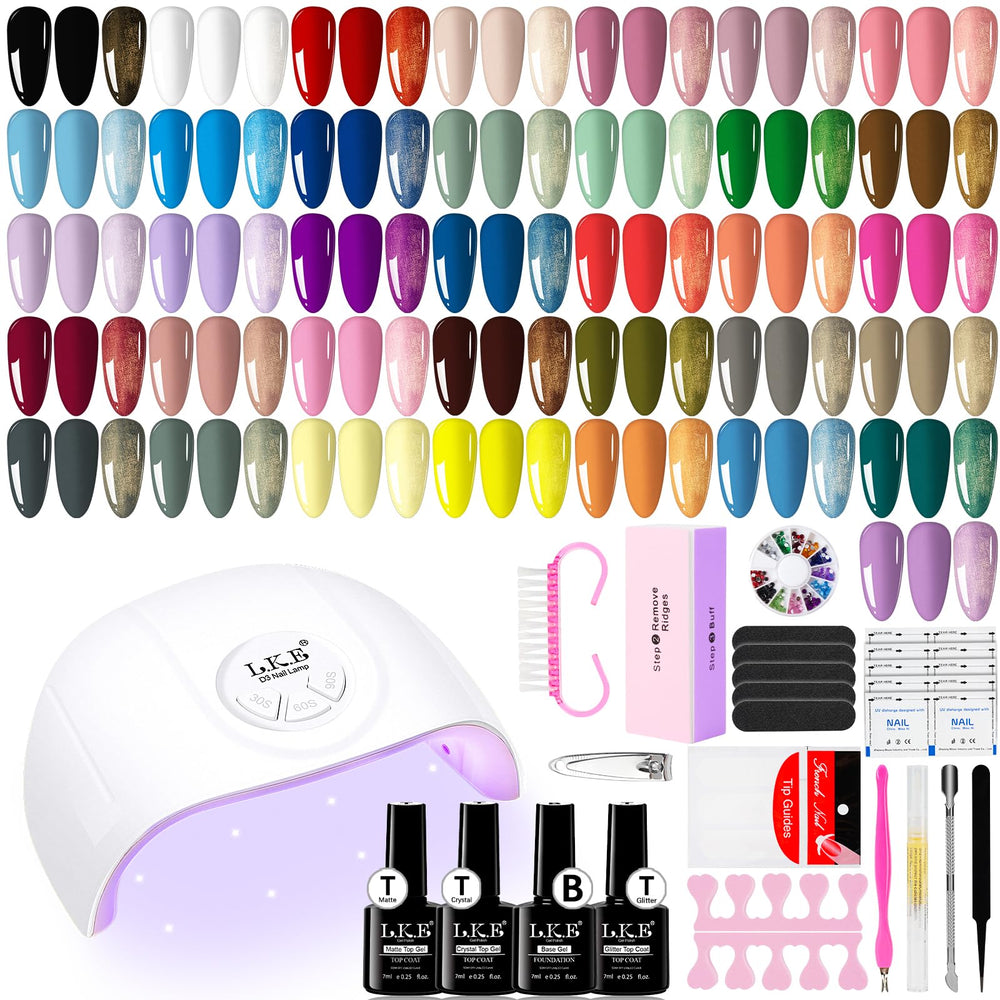 ARCWEISSO gel nail-polish-kit-with-uv-light for at-home salon-quality nails.