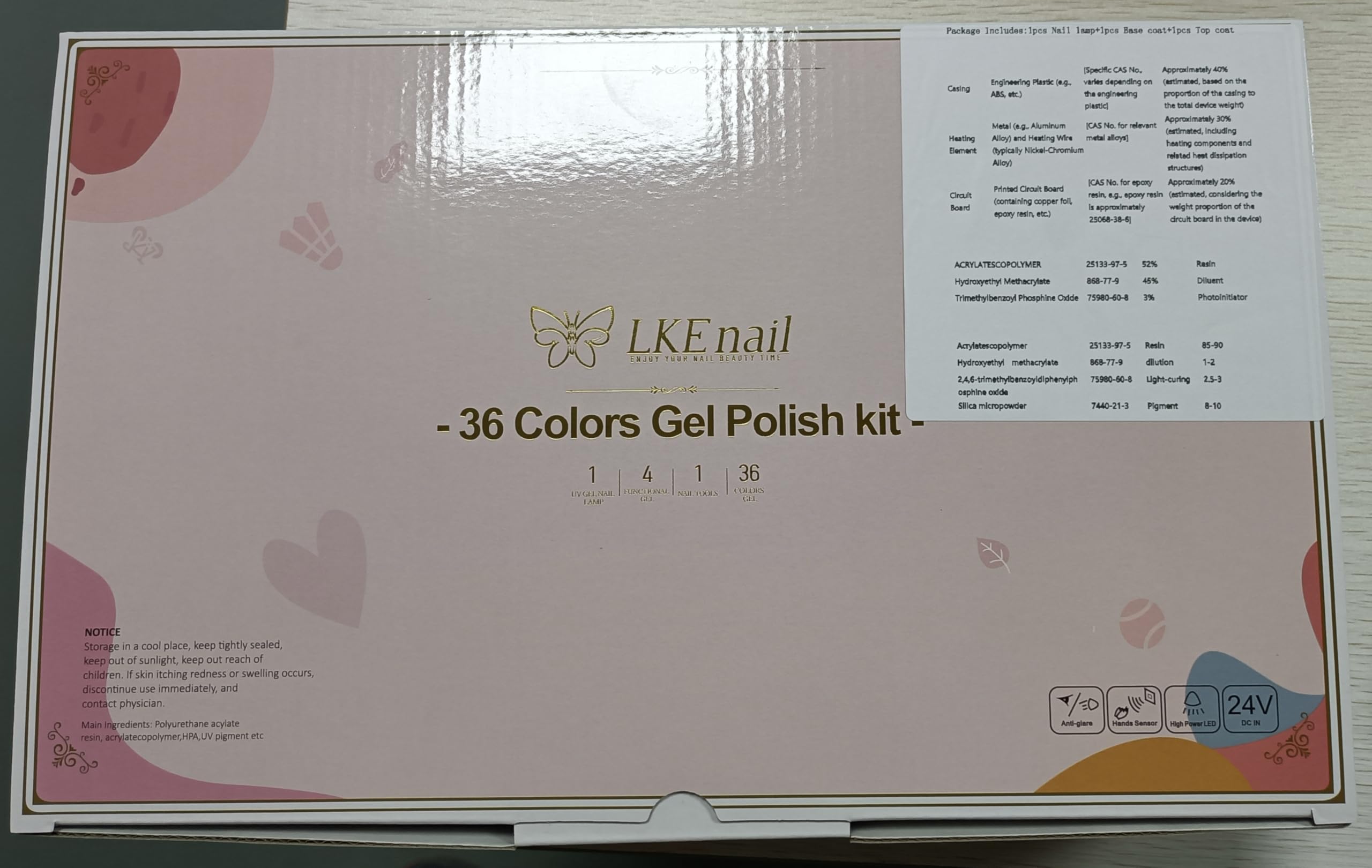 ARCWEISSO kit highlights home manicure setup with skin-friendly, low-odor coatings.
