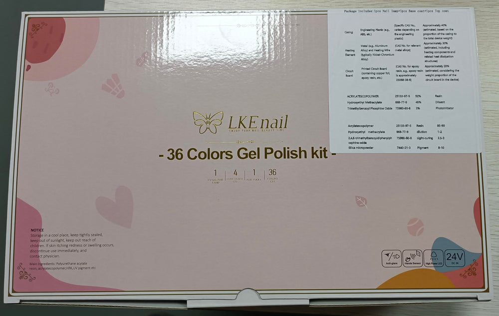 ARCWEISSO kit highlights home manicure setup with skin-friendly, low-odor coatings.