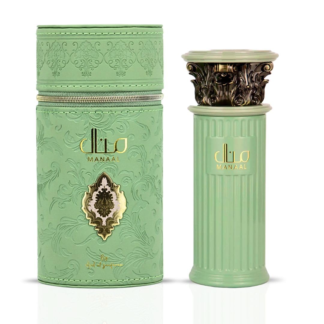Manaal bottle viewed from top, premium gift-ready presentation