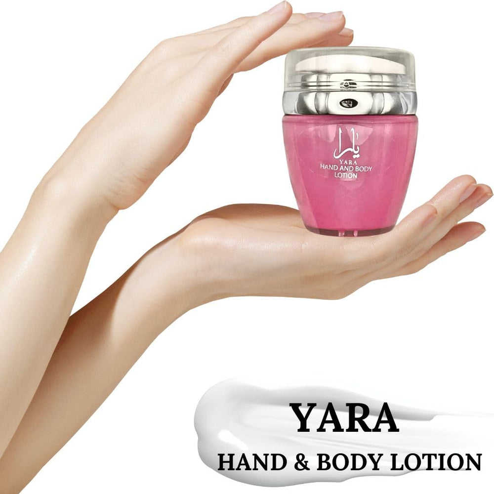 Ard al Zaafaran YARA soft-texture closeup illustrating skin-friendly lotion feel.