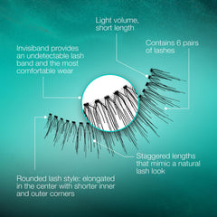 Ardell 110 close-up lash strip with lightweight band for all-day comfort