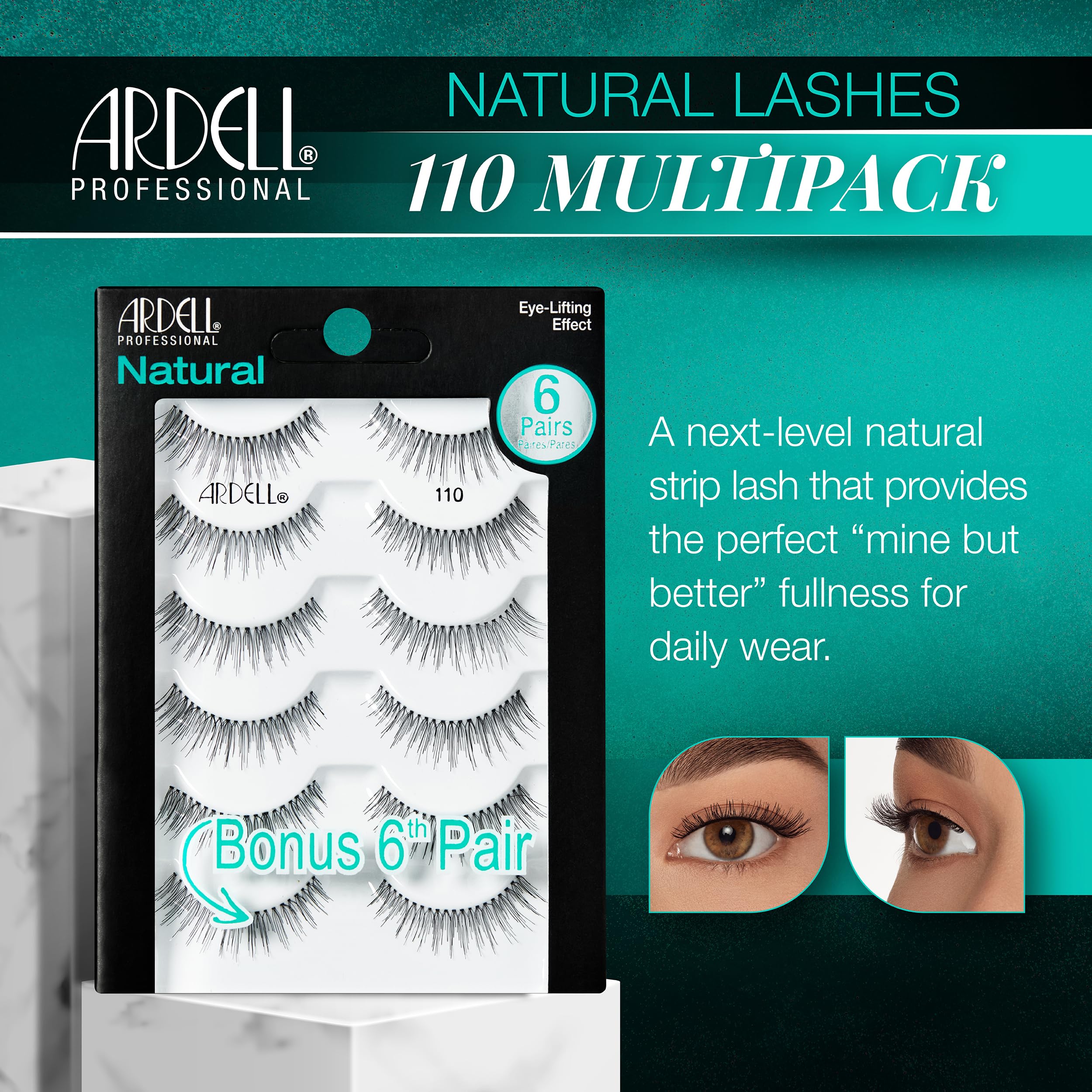 Ardell 110 five-pair pack offers reusable lashes for multiple occasions