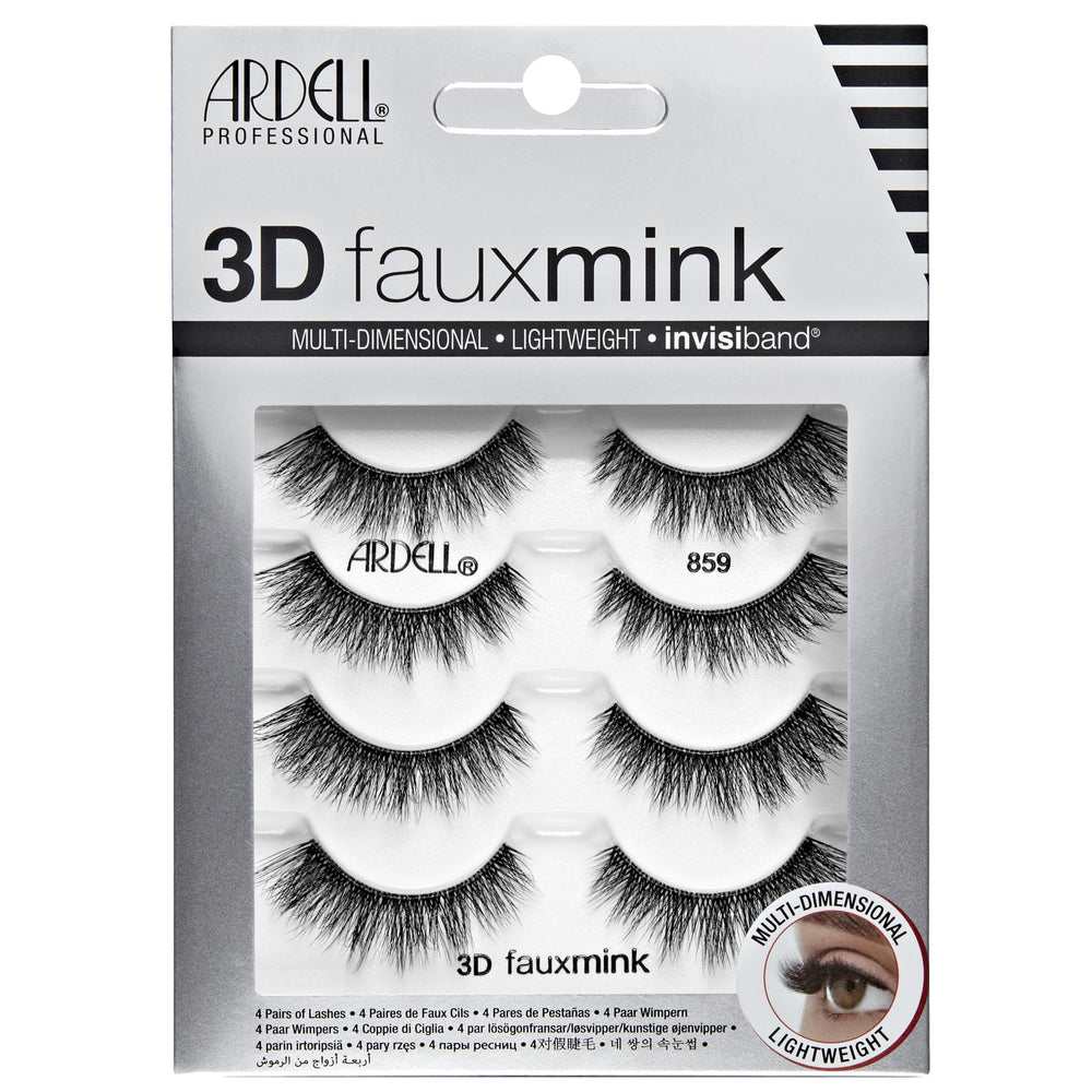 Ardell 3D Faux Mink Lashes Invisiband closeup band for seamless comfort and secure wear.