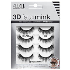 Ardell 3D Faux Mink Lashes Invisiband closeup band for seamless comfort and secure wear.
