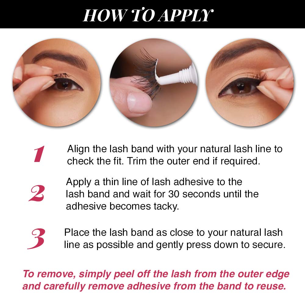 Ardell Accent Half Lashes 301 easy-apply pack supports versatile lash looks.