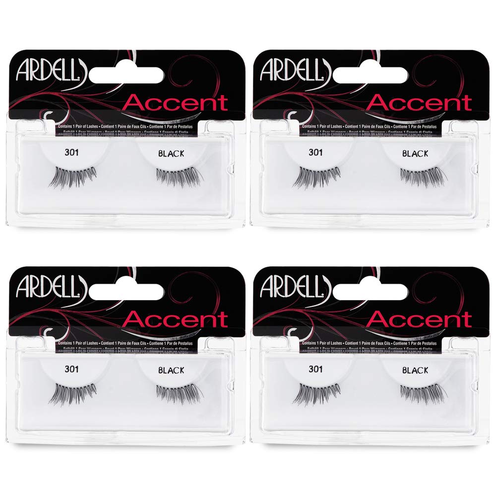 Ardell Accent Half Lashes 301 outer-corner create natural cat-eye drama for day-to-night looks.