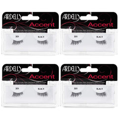 Ardell Accent Half Lashes 301 outer-corner create natural cat-eye drama for day-to-night looks.