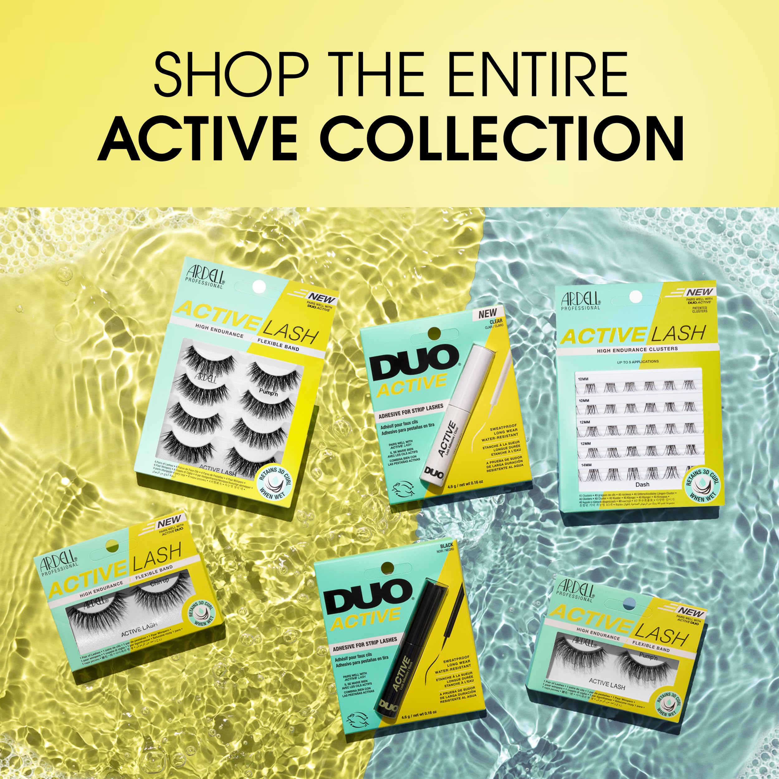 Ardell Active Lash lightweight band delivers comfortable wear over long hours.