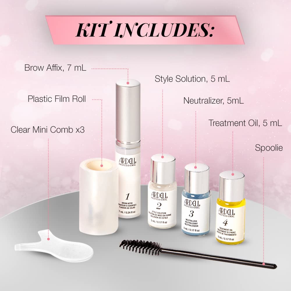 Ardell Brow Lamination Kit application tools enable easy brow shaping at home