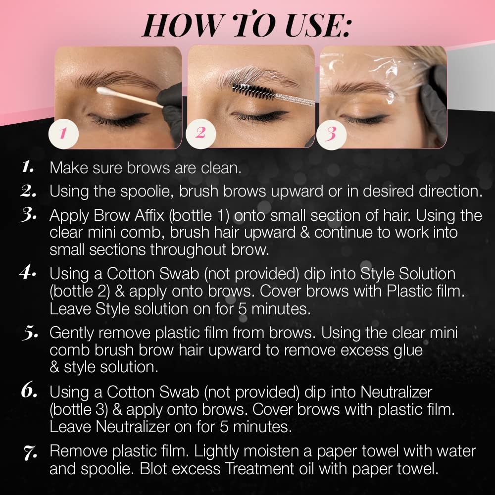 Ardell Brow Lamination Kit brow brush delivers precise shaping for defined arches