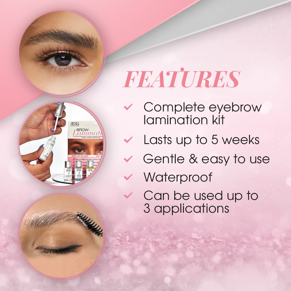 Ardell Brow Lamination Kit nourishing oil conditions brows for healthy shine