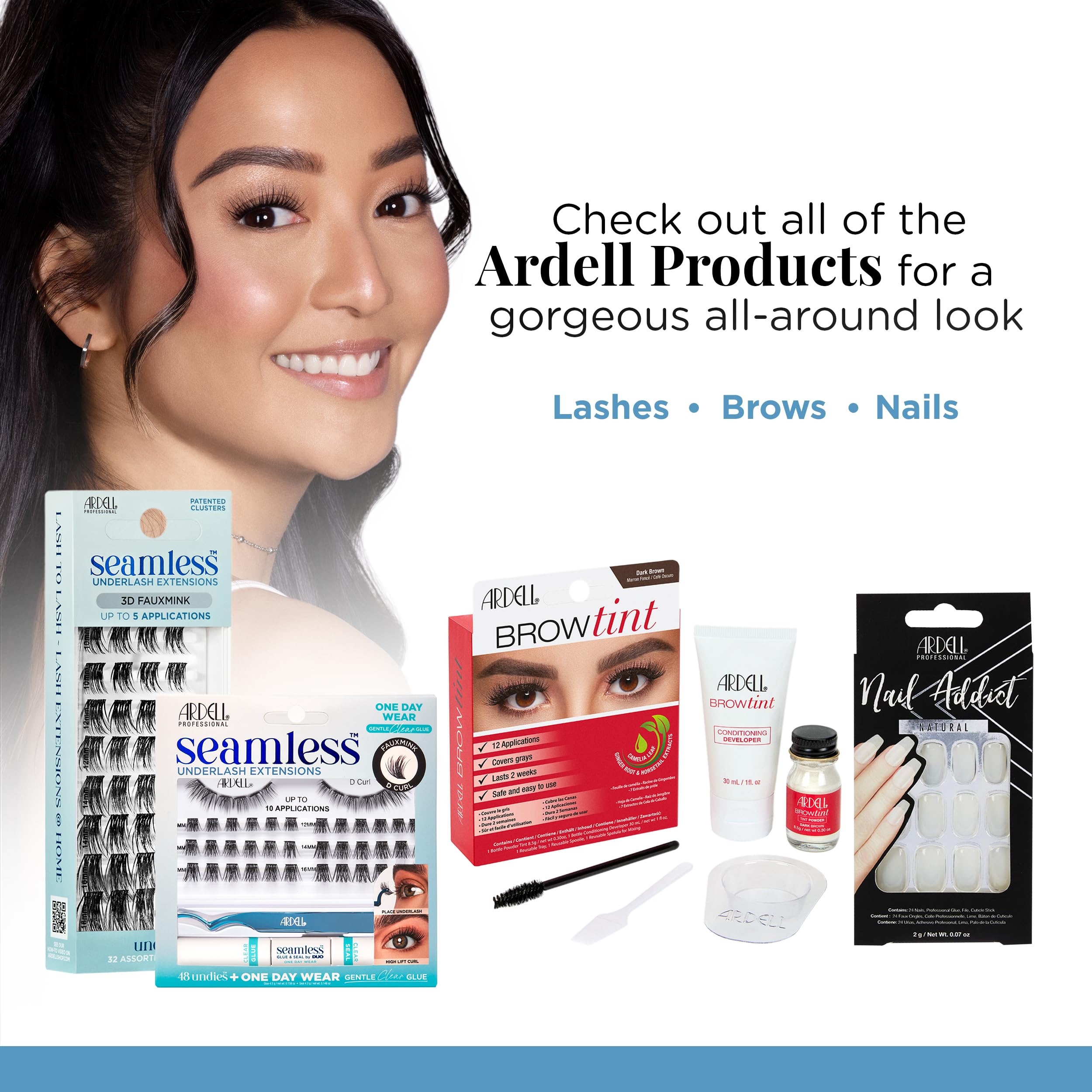 Ardell Clear Glue underlash kit provides dependable bonding for durable wear.