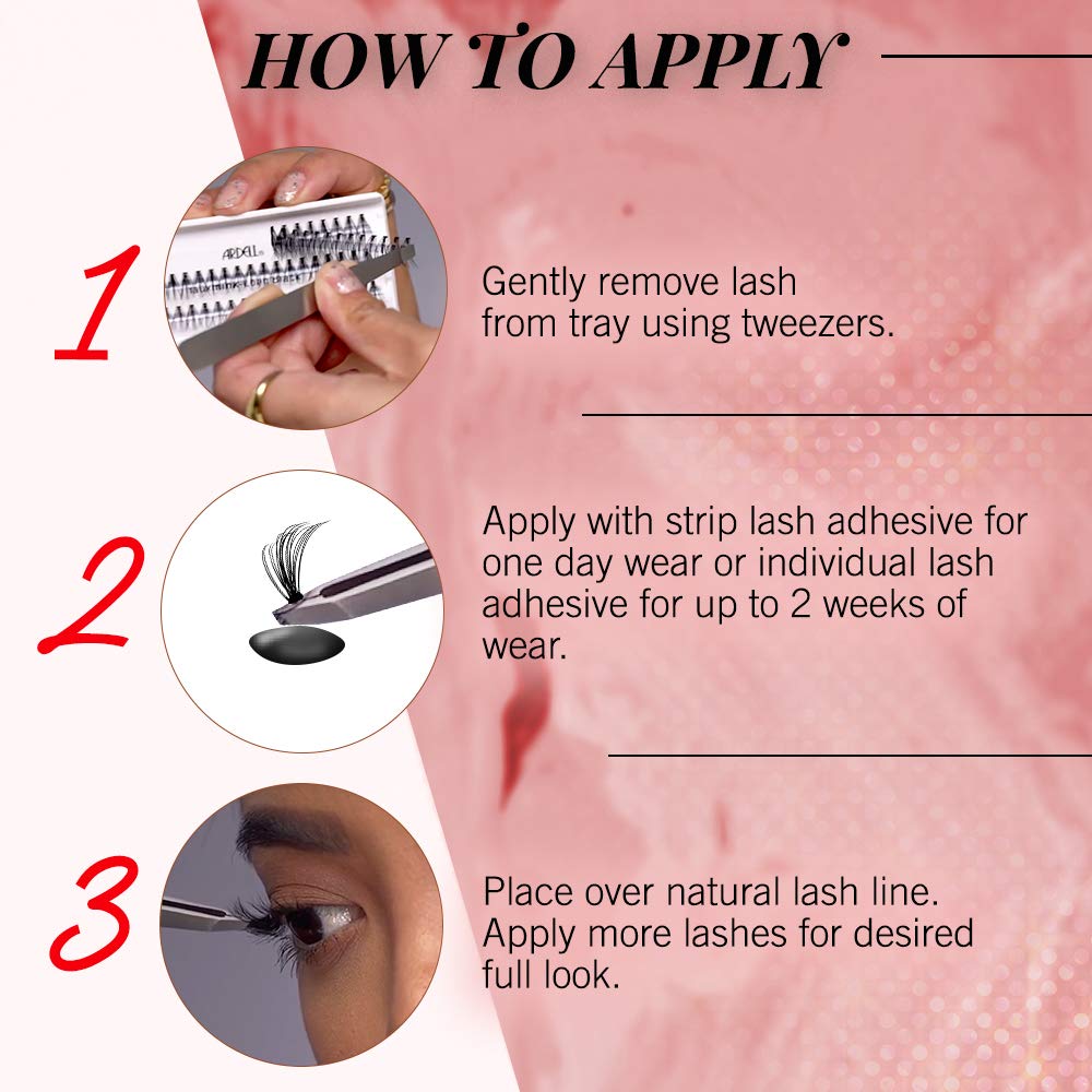 Ardell cruelty-free false eyelashes offer lightweight comfort and long wear.