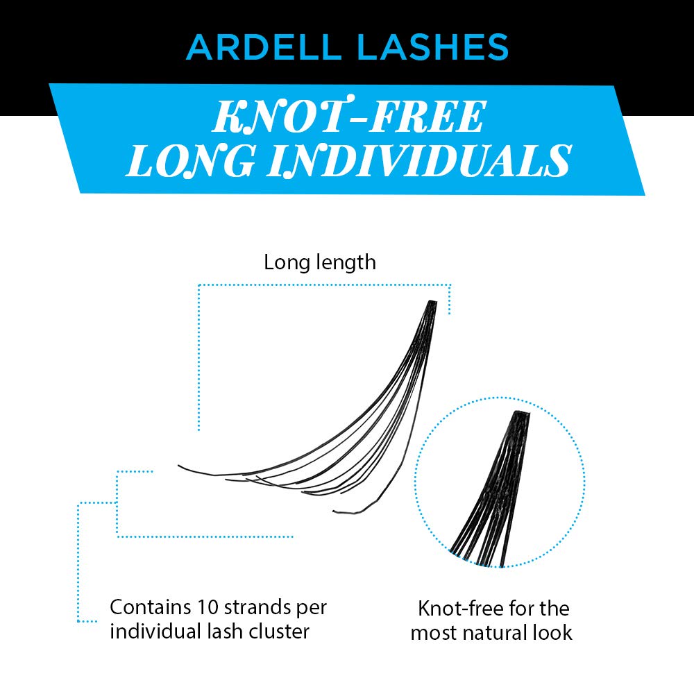 Ardell lashes made from 100% premium-grade human hair, cruelty-free.