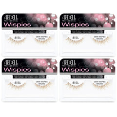 Ardell Demi Wispies Brown packaging shows a four-pack for easy daily wear.