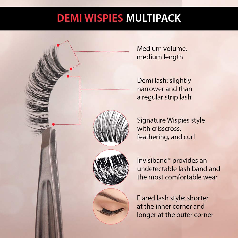 Ardell Demi Wispies demi-band offers comfortable fit and seamless blend.