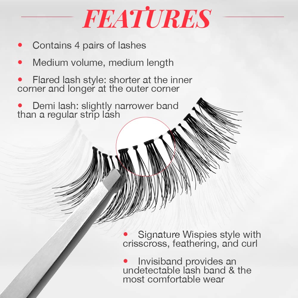 Ardell Demi Wispies full-volume lashes for dramatic day-to-night eyes.
