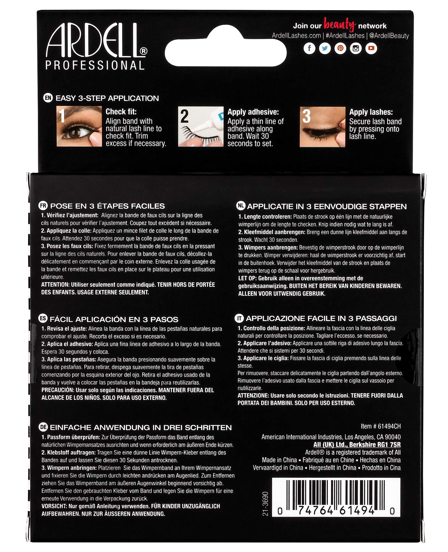 Ardell Demi Wispies multipack application-ready lashes enable quick daily glam