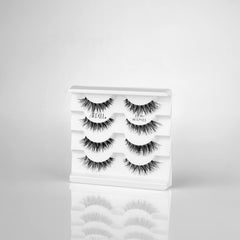 Ardell Demi Wispies multipack close-up shows fluffy natural fringe