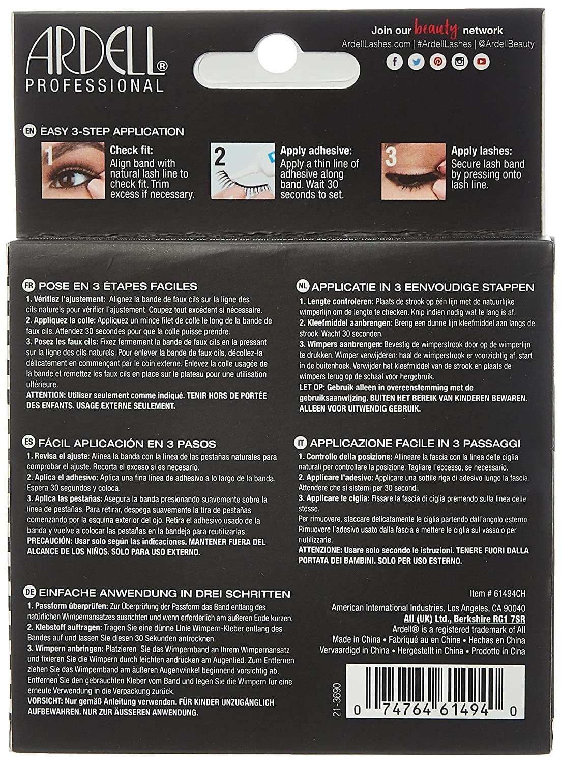 Ardell Demi Wispies reusable strip lashes you can clean and wear again.