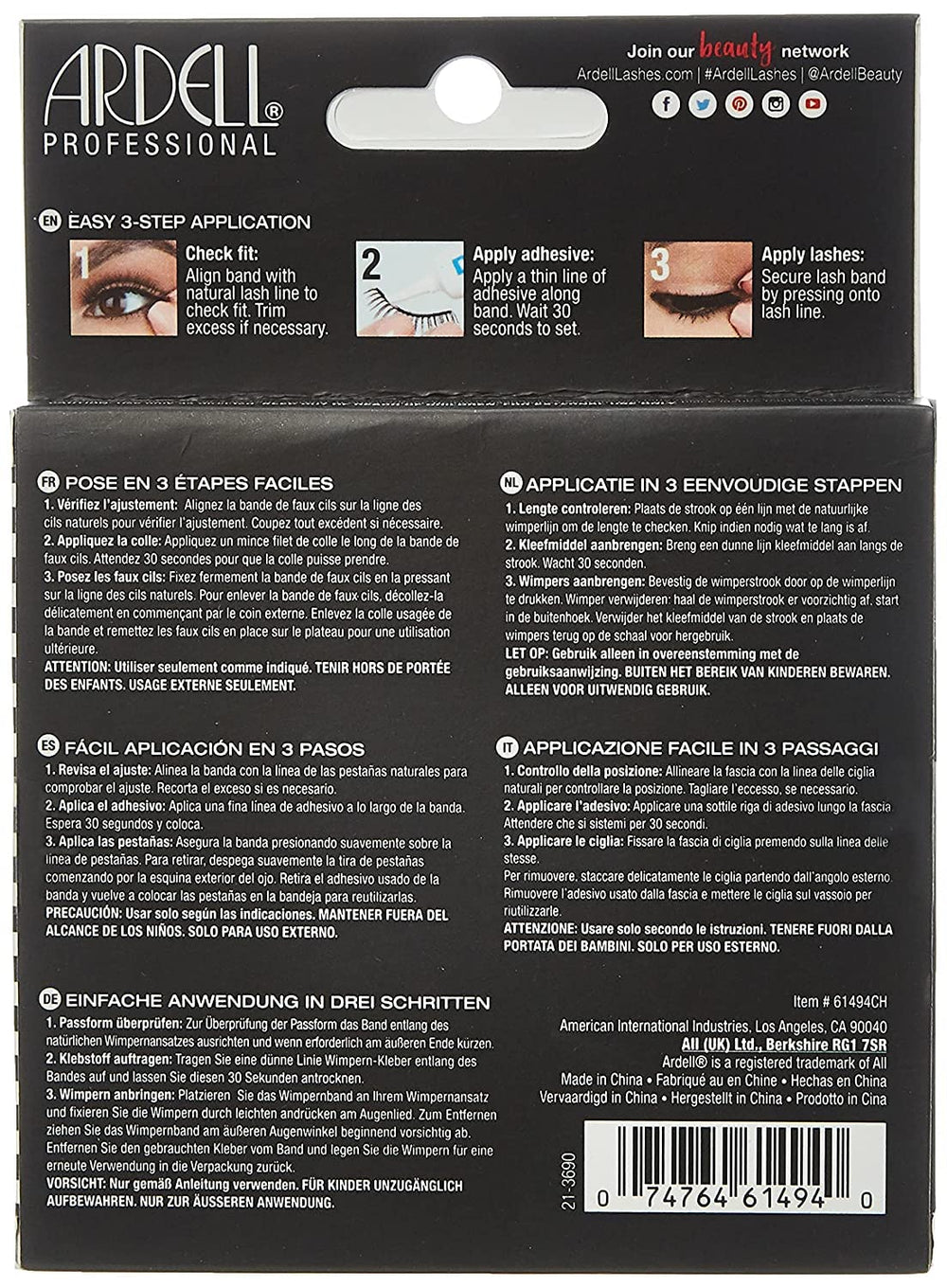 Ardell Demi Wispies reusable strip lashes you can clean and wear again.