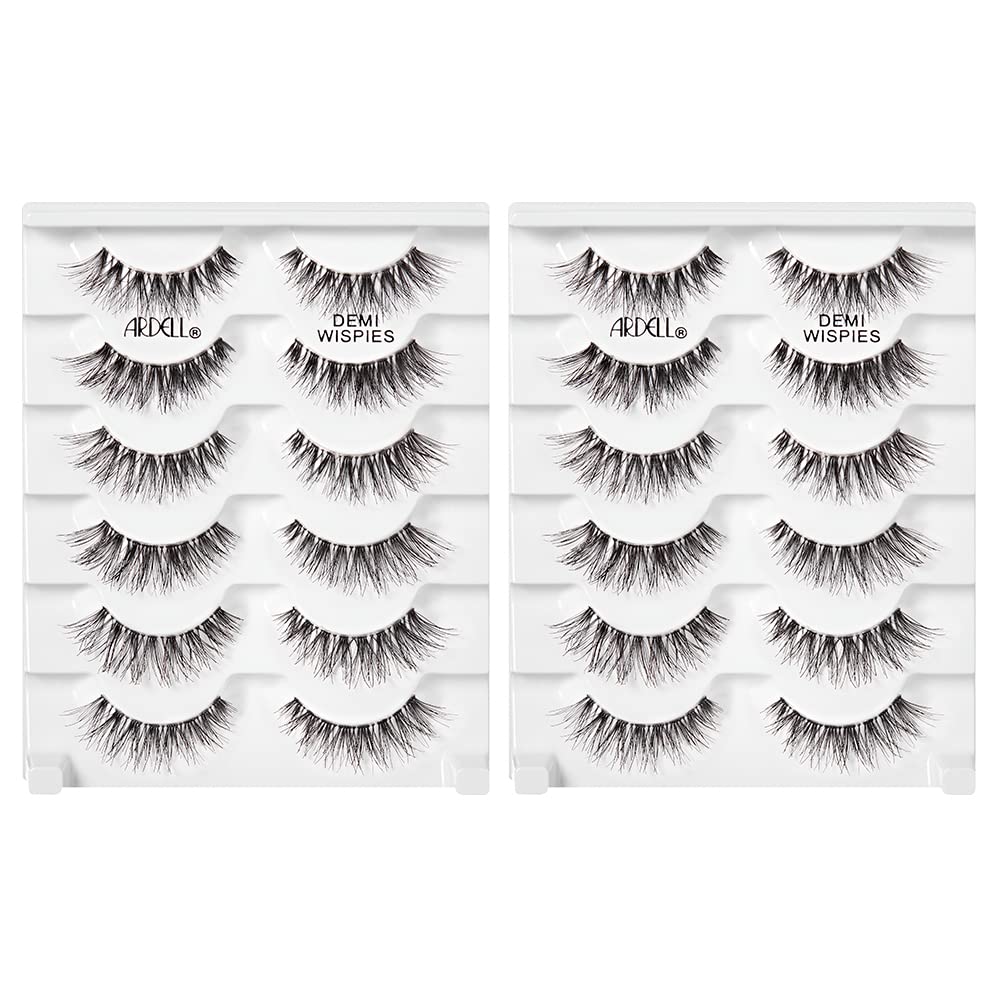 Ardell Demi Wispies six-pairs-per-pack image shows versatile lash options.