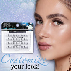 Ardell DIY Lash Clusters Short Black application close-up for seamless lash line